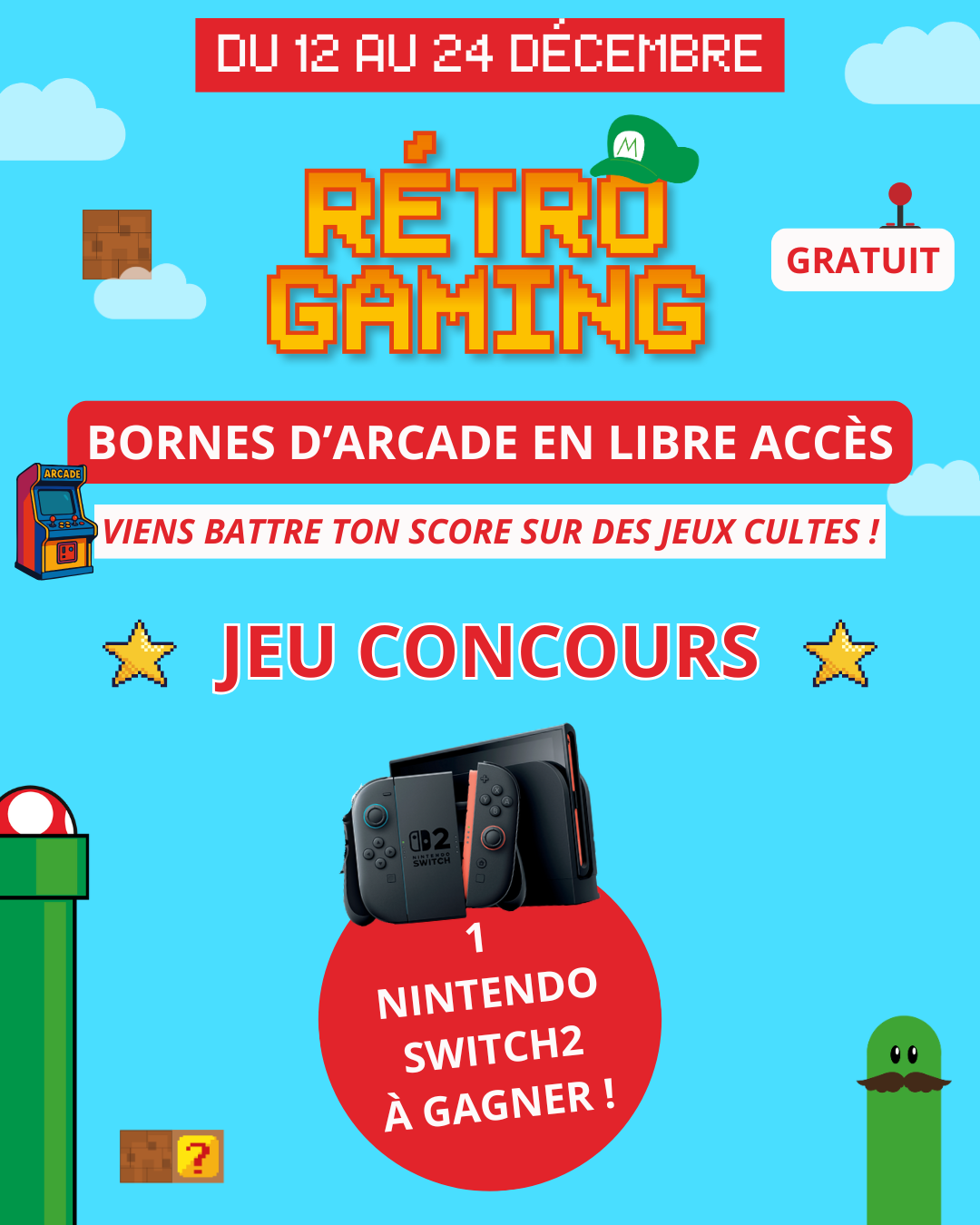 Animation RETROGAMING - play and have fun !