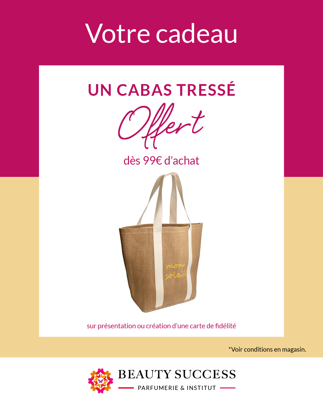 Sac Cabas offert